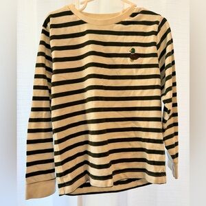 Boys Striped Shirt with Embroidered Duck 5-6
